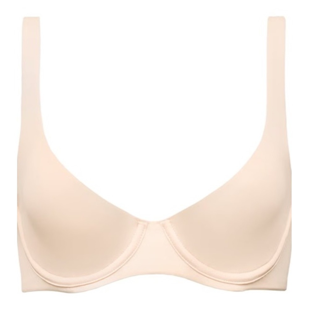 NWOT CUUP 36H The Triangle Underwire Micro Fiber LT Beige Bra 132109